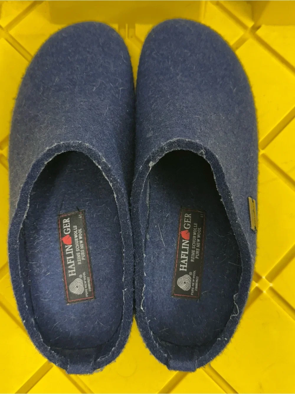 HAFLINGER UNISEX AT COMFY INDOOR OUTDOOR WOOL SLIPPERS Size 41 Mens 8 Women 10